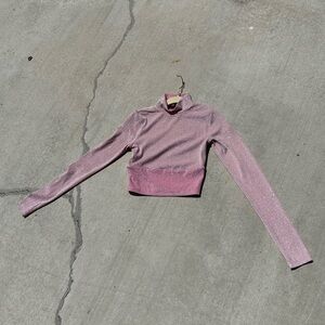 Naked Wardrobe Sparkly Crop Top Size S